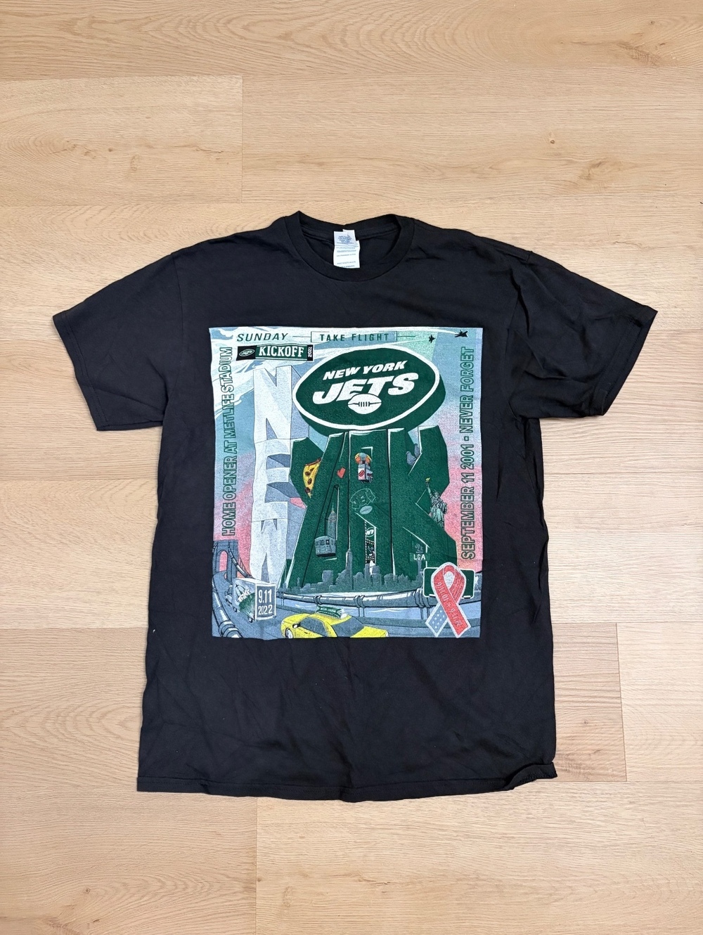 New York Jets 9/11 2022 MetLife Stadium Graphic T-Shirt Men’s M